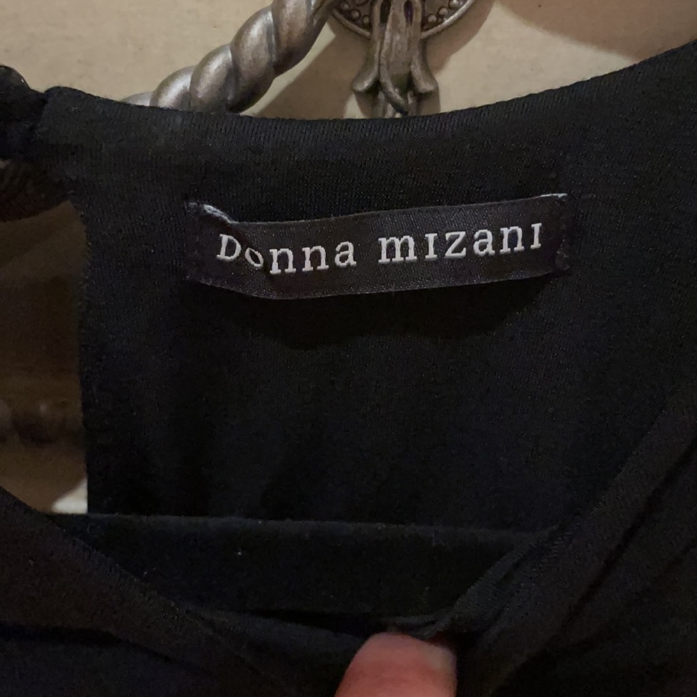Donna Mizani black & Tan color block dress - Picture 4 of 5